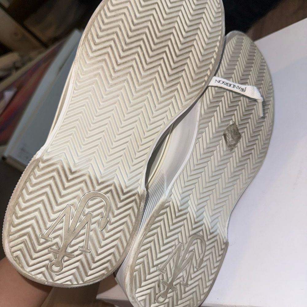 JW Anderson Women's Off-White High-Top Sneakers - Picture 5 of 6